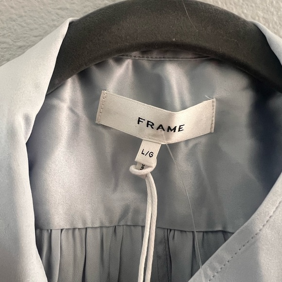 NWT Frame Button Up Silk Top - Picture 8 of 8